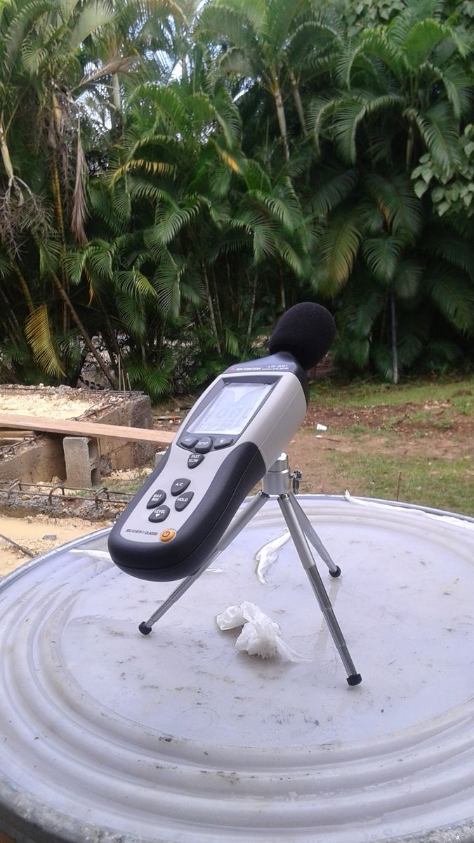 Medición de ruido con sonómetro